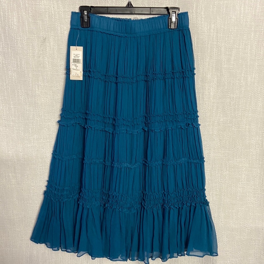 Sutton Studios teal skirt size 4